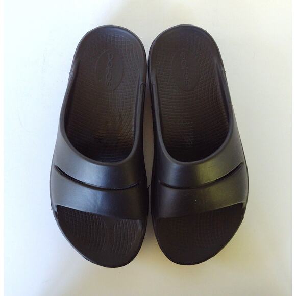 OOFOS Shoes - Oofos ooahh Sport Flex Black Comfort Recovery Sandals Women’s Size 8 Men’s 6